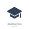 graduation mortarboard icon in trendy design style. graduation mortarboard icon isolated on white background. graduation