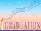 Graduation with mortars and candle vector eps