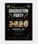 Graduation party template with bright decorations