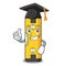 Graduation spirit level in the mascot shape