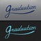 Graduation Vector template Party, Congrats, Celebrate, High School.College Set.Celebration of finishing . Minimal