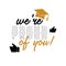 Graduation wishes overlays, lettering labels design. Template for graduation design, t-shirt, high school or college