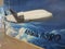 Graffiti of the Airbus A380 aircraft on the wall