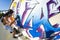 Graffiti Artist Spray Painting Wall Art