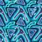 Graffiti colored polygons seamless pattern