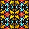 Graffiti delicate vintage color ornament seamless pattern