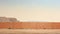 Graffiti: Minimalist Desert Landscape With Orange Wall