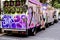 Graffiti Painted Vans Parked In Camden Market London, UK
