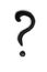 Graffiti question mark sign sprayed on white isolated background