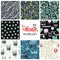 Graffiti seamless patterns set