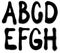 Graffiti spray paint font type (part 1) alphabet