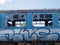Graffiti and vandalism on old abandoned train