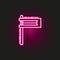 Gragger neon style icon. Simple thin line, outline  of judaism icons for ui and ux, website or mobile application