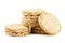 Grain crispbread isolated