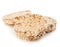 Grain crispbreads close-up isolated on a white background. Fitness concept