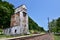 Grain elevator along the rail tracks in McGregor Iowa