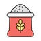 grain flour Line Vector Icon easily modified