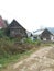 Grain houses in village