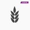 Grain, plant field icon. Symbol of harvest.