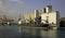 Grain Ship Unloading Grain at Barcelona, Spain