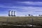 Grain silos holding wheat on the Canadian prairies