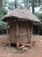 Grain storage hut in traditional Kenyan village