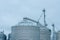Grain storage silos, industrial structure, agribusiness, monoculture