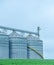 Grain storage silos, industrial structure, agribusiness, monoculture