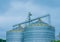 Grain storage silos, industrial structure, agribusiness, monoculture