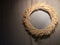 Grain Wreath Crown on Gray Fabric at Inside as Decorative Item