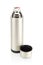 Grained pattern steel thermos.