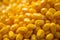 Grains of yellow corn, extremely close