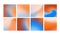Grainy gradient social media post templates. Terracotta, blue, orange, brown natural retro square Backgrounds