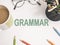 Grammar, Educational Linguistic Words Quotes Concept