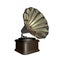 Gramophone isolated over white background