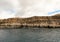 Gran Canaria, Canary Islands in Spain: Layers of volcanic rock. Strata.The beautiful mountains at the coast between