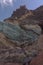 Gran Canaria, colorful unusual rock formation Fuente de los Azulejos in Mogan municipality