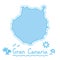 Gran Canaria island map isolated cartography concept canary islands