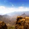 Gran canaria La culata view from Roque Nublo