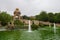 Gran cascada monumental waterfall by JosÃ© FontserÃ© in the Ciudadela park in Barcelona, Spain. Water fountain