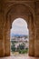 Granada seen from the windows of the Alhambra