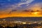 Granada skyline view from Albaicin Spain