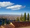 Granada skyline view from Albaicin in Spain