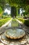 GRANADA, SPAINE - July 18, 2018. Fountain in generalife garden, Andalucia