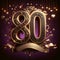 Grand 80th Anniversary Celebration with Golden Flair