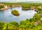 Grand Bassin crater lake on Mauritius.