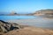 Grand Be and Petit Be islands at low tide, Saint Malo, Brittany, France