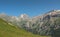 Grand Bec and surrounding mountains, France