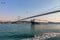 The grand bridge of Sultan Mehmed Fatih through the Bosphorus an