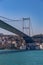 The grand bridge of Sultan Mehmed Fatih through the Bosphorus, Turkey